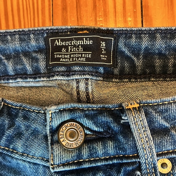 Abercrombie and fitch Simone high rise ankle flare embroidered jeans - Picture 6 of 6